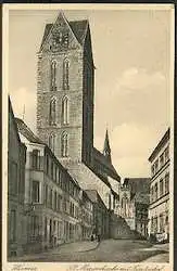Wismar. St. Marienkirche mit Fürstenhof