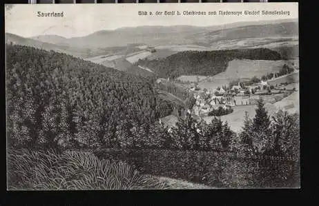 Schmalenberg. Blick vom der Hardt b. Oberkirchen nach...