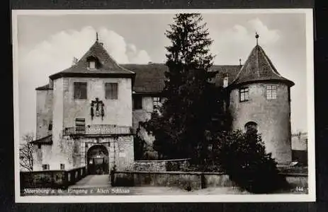 Meersburg am Bodensee. Eingang zum Alten Schloss.