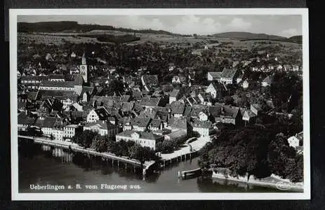 Überlingen Bodensee. vom Flugzeug aus.