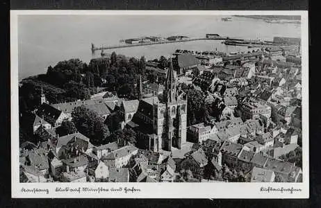 Konstanz. Blick auf Münster und Hafen.