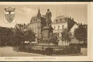 Bremerhaven. Bürgermeister Smidt Denkmal