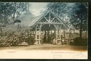 Bergedorf. Das Birkenhäuschen im Schlossgarten.