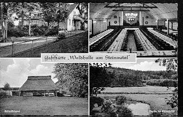 Steinautal, Gaststätte „Waldhalle am S.“.