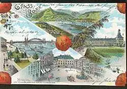 Bonn. Gruss aus Bonn. 1899