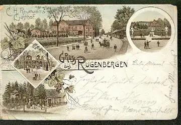 Rugenbergen. Gruss aus. C.H. Reumann´s Gasthof.