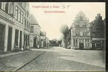 Friedrichstadt a. Eider. Westermarktstrasse.