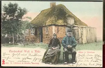 Wyk auf Föhr. Nordseebad. Haus in Nieblum..