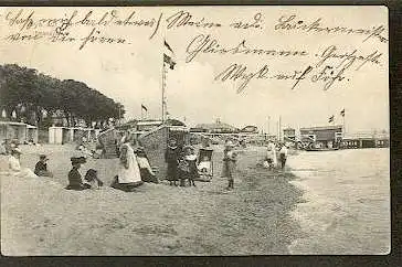 Wyk auf Föhr. Nordseebad. Strandpartie..