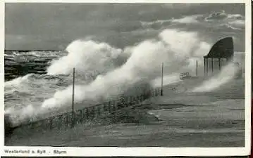 Westerland auf Sylt. Sturm..