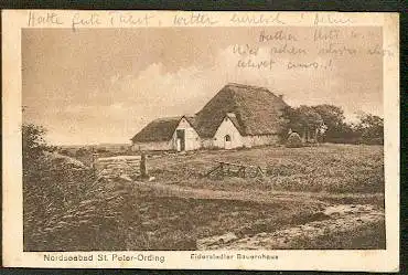 St. Peter Ording. Nordseebad. Eiderstedter Bauernhaus..