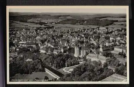 Donaueschingen. vom Flugzeug aus.