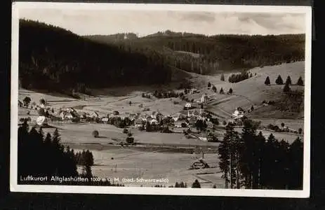 Altglasshütten. Luftkurort und Wintersportplatz.