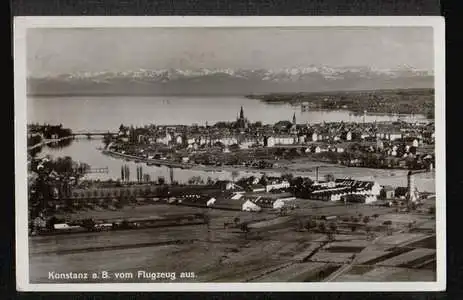 Konstanz. vom Flugzeug aus.