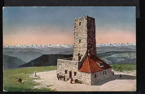 Feldberg. Feldbergturm und Alpenpanorama.