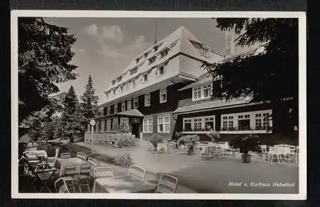 Feldberg. Hotel und Kurhaus Hebelhof.