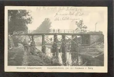 Sivry. Kronprinzenbrücke über den Maaskanal.