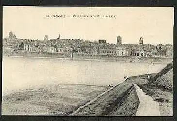 Arles. Vue Generale et le Rhone.