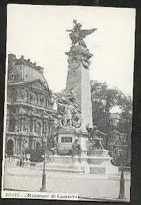 Paris. Monument de Gambetta..