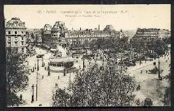 Paris. Ensemble de la place de la Republigue.