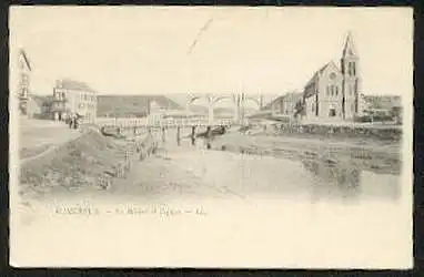 Wimereux. La Riviere et l&#039;eglise.