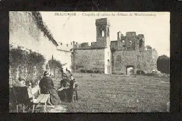 Beaucaire. Chapeolle et ruines du chateau de Montmorency.