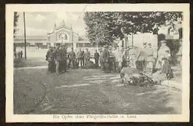 Laon. Die Opfer eines Fliegerüberfalles in.