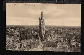 Bruges. Panorama et Eglise Notre Dame.