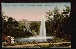 Münsterberg i. Schles. Wasserschloss Juliushöhe. Goldfischteich.