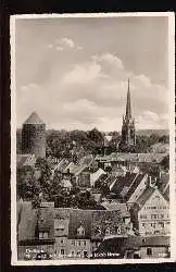 Freiberg i. Sa. Blick dem Dontturm u. der Jakobikirche.