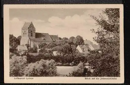 Lychen Luftkurort. Blick auf die Jochaniskirche