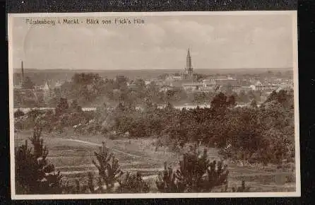 Fürstenberg. Blick v. Frick&#039;s Höh