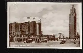 Magdeburg. Stadthalle mit Turm