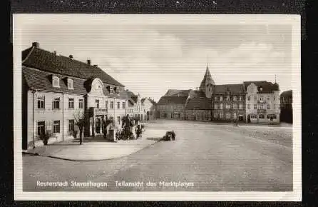 Reuterstadt Stavenhagen. Teilansicht des Marktplatzes