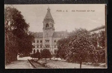 Halle a. S. Alte Promenade mit Post