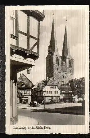 Quedlinburg am Harz. An der Nicolai Kirche