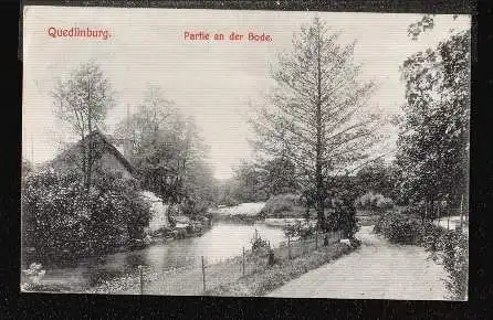 Quedlinburg am Harz. Partie an der Bode