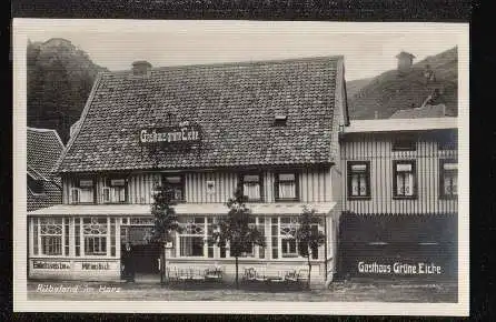 Rübeland im Harz. Gasthaus Grüne Eiche