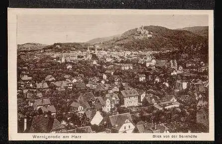 Wernigerode. Blick von der Sennhütte