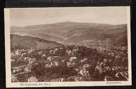 Wernigerode. Brockenblick