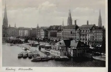 Hamburg. Alsterpavillon