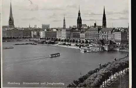 Hamburg. Binnenalster und Jungfernstieg