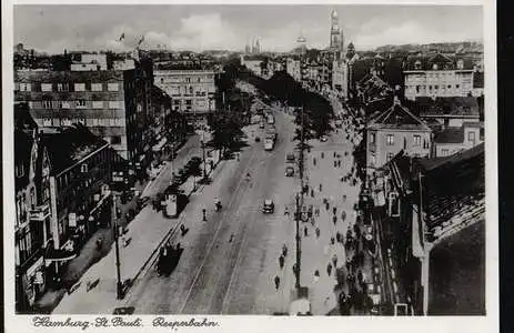 Hamburg. St. Pauli, Reeperbahn