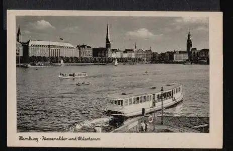 Hamburg. Binnenalster und Alsterdamm