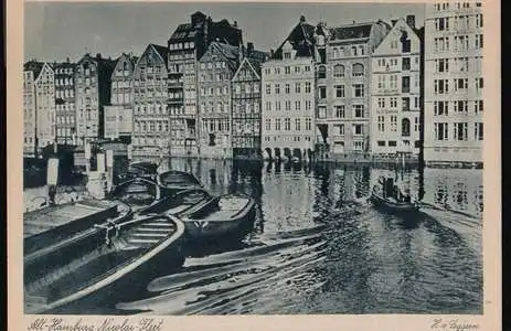 Hamburg. Alt- Nikolaifleet