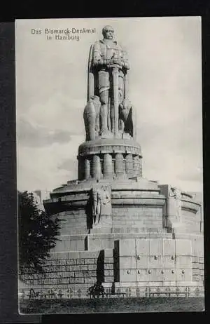 Hamburg. Das Bismarckdenkmal in H.