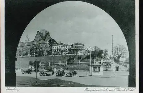 Hamburg. Navigationsschule und Wiezels`Hotel