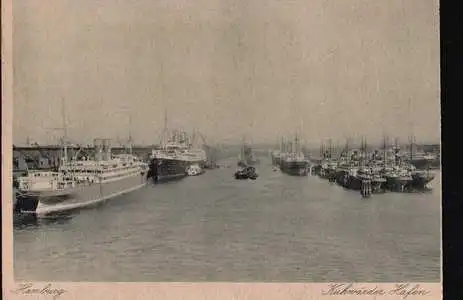 Hamburg. Kuhwärder Hafen