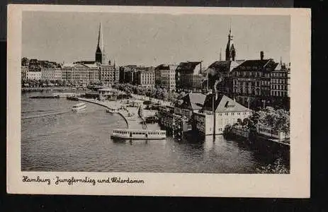 Hamburg. Jungfernstieg und Alsterdamm