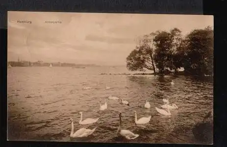 Hamburg. Alsterpartie